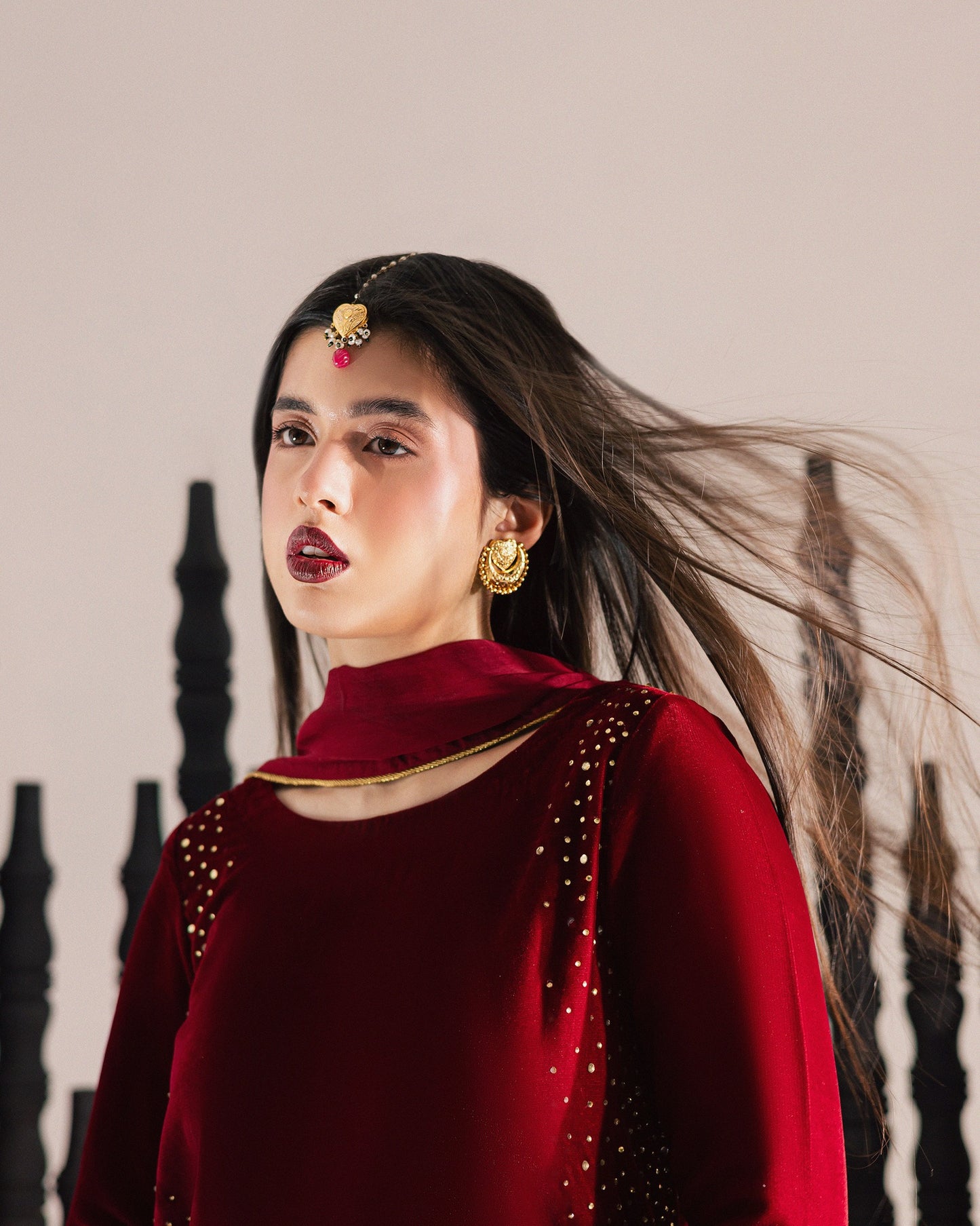 QF- RUBY VELVET STITCH