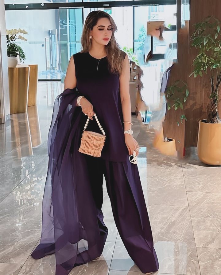 QF- ZAHRA PURPLE STITCH