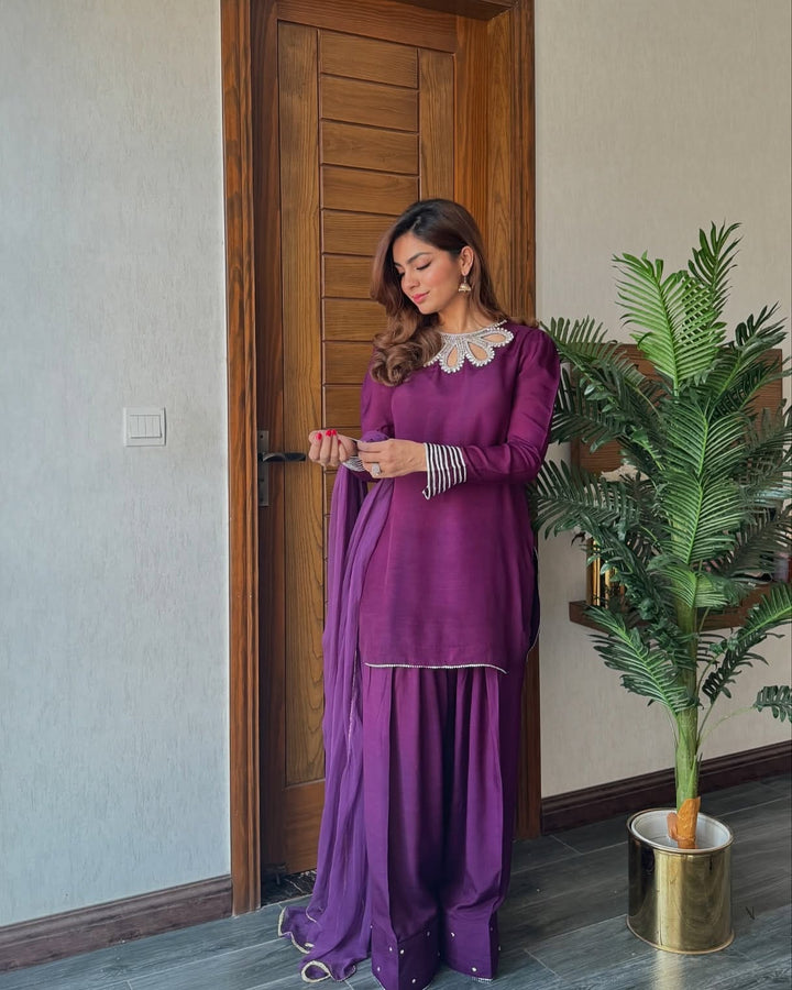 Qf- SIMI PURPLE STITCH