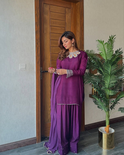 Qf- SIMI PURPLE STITCH