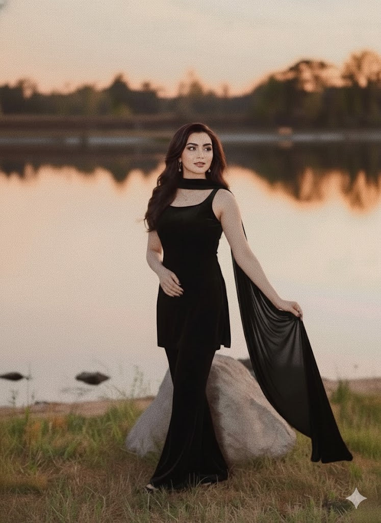 QF-REM BLACK VELVET STITCH