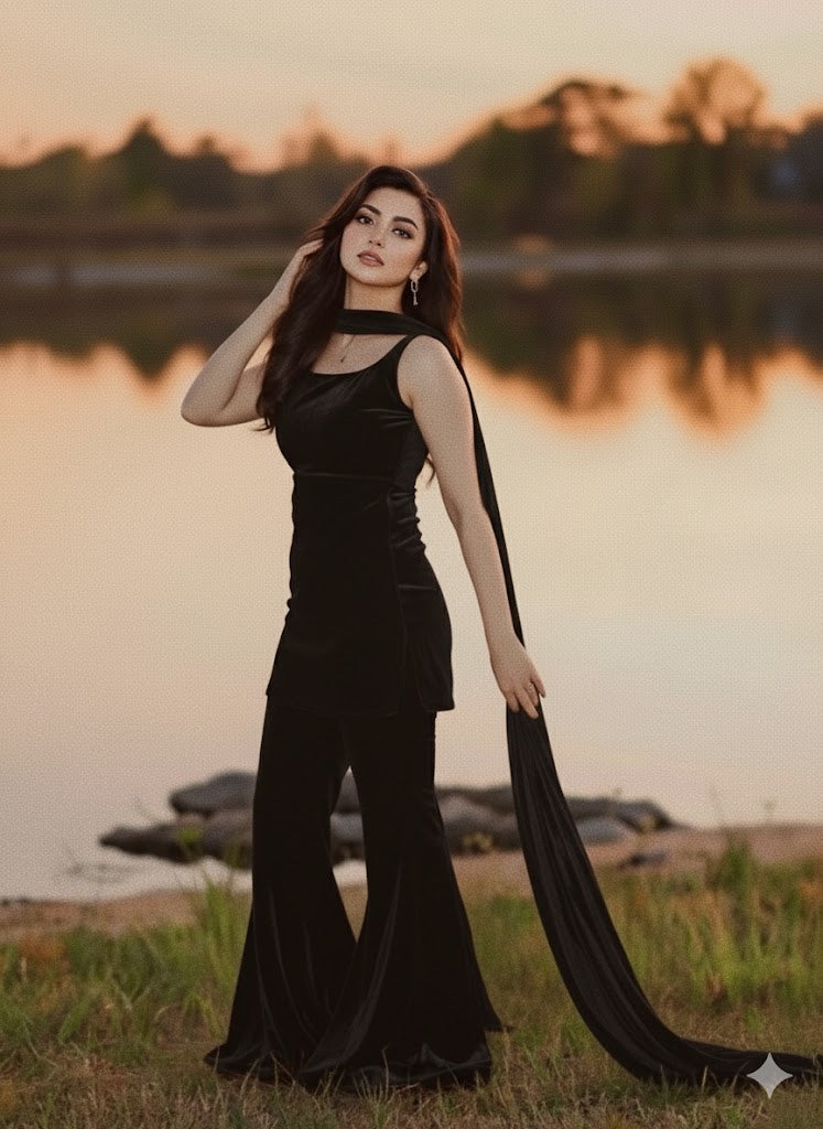 QF-REM BLACK VELVET STITCH