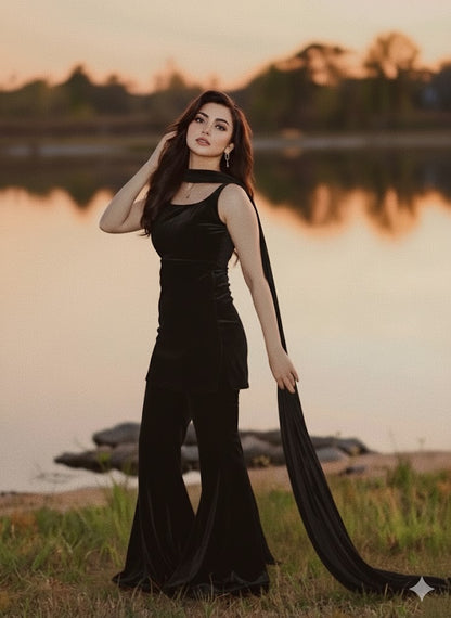 QF-REM BLACK VELVET STITCH