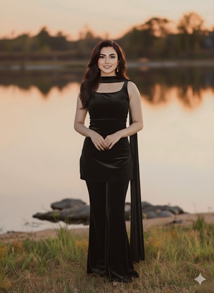 QF-REM BLACK VELVET STITCH