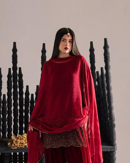 QF- RUBY VELVET  STITCH