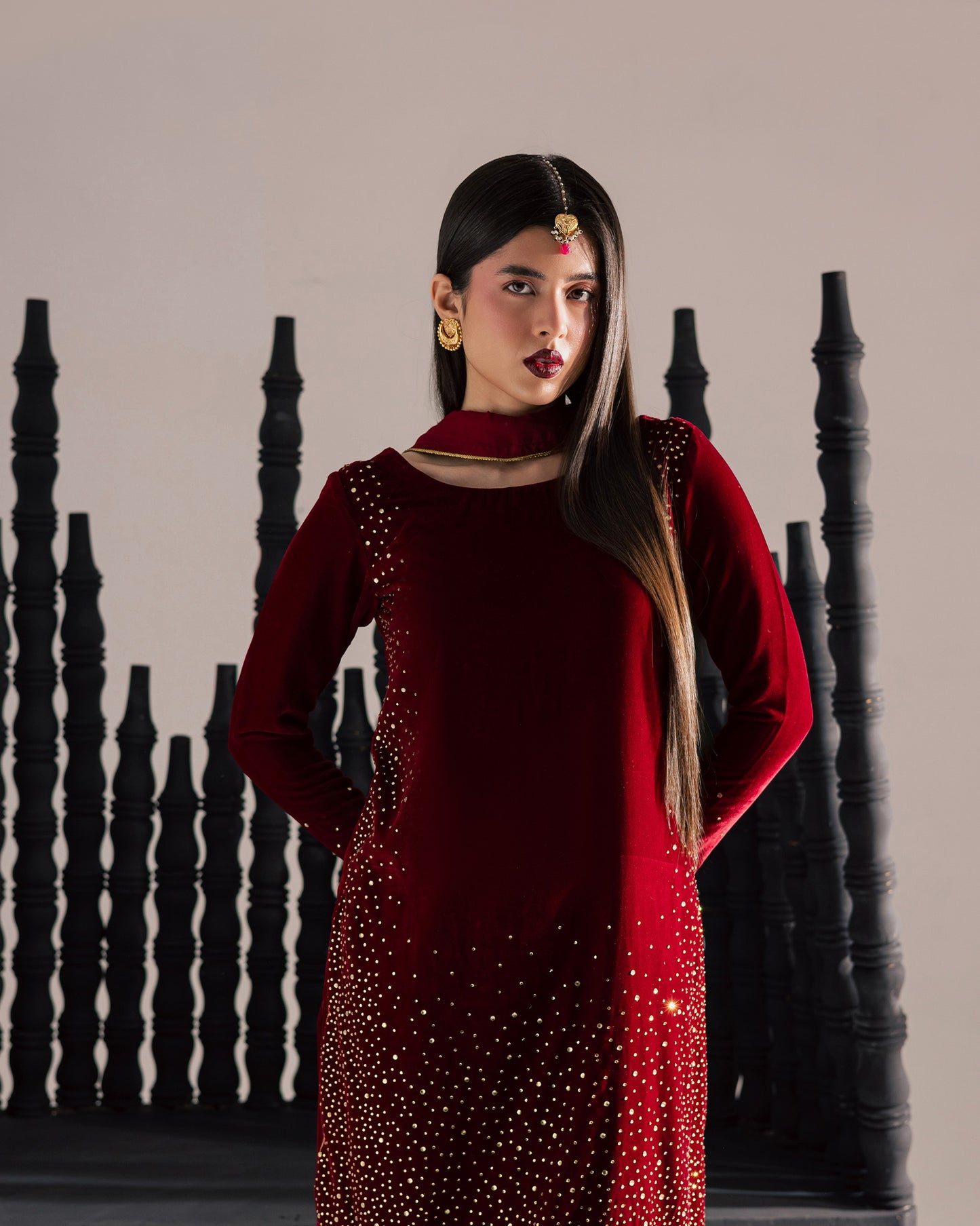 QF- RUBY VELVET  STITCH