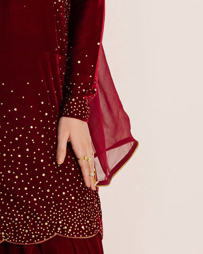 QF- RUBY VELVET  STITCH