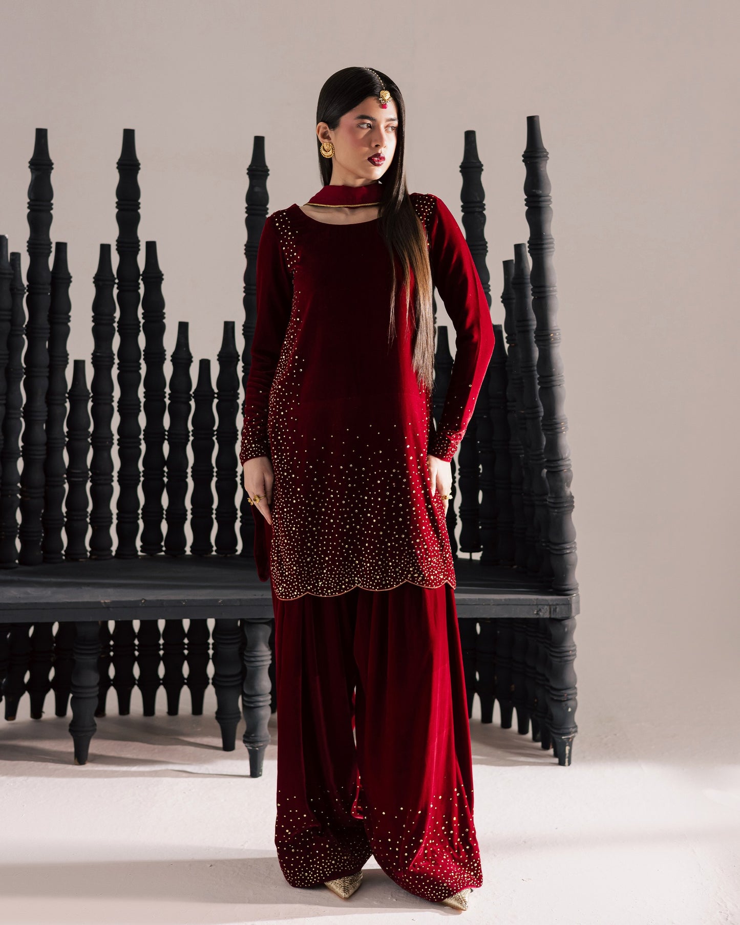 QF- RUBY VELVET  STITCH