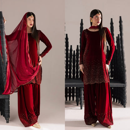 QF- RUBY VELVET  STITCH