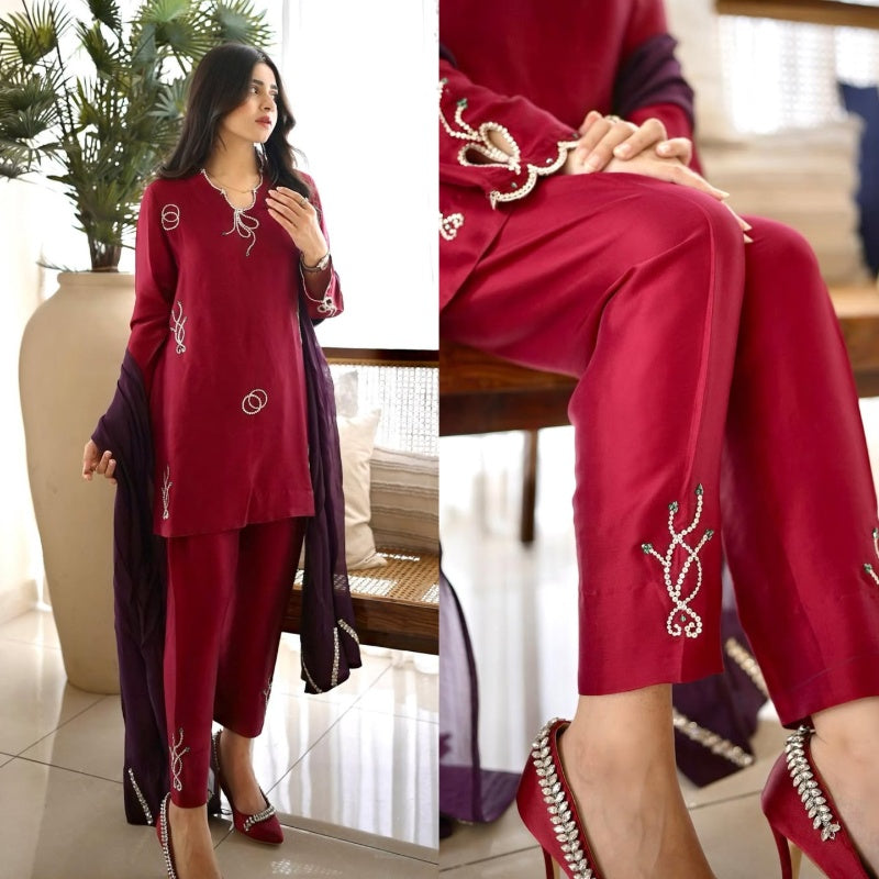 QAFLA COLLECTION RUKSAAR UNSTITCHED