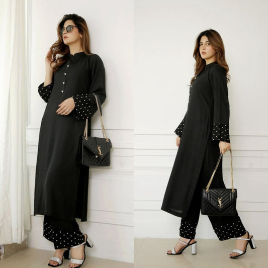 QF- ROOSO BLACK STITCH