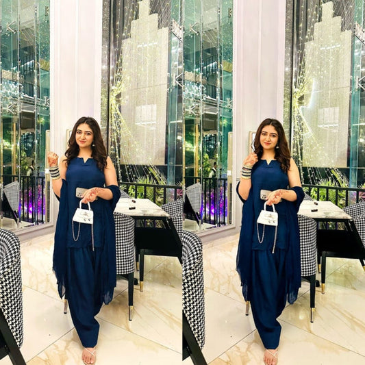 QF-ZAHRA NAVY BLUE STITCH