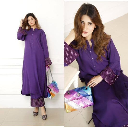 QF- ROOSO PURPLE STITCH
