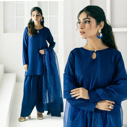 QF-ZAHRA NAVY BLUE STITCH
