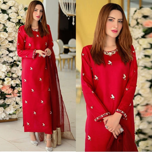 QAFLA COLLECTION SM RED UNSTITCHED