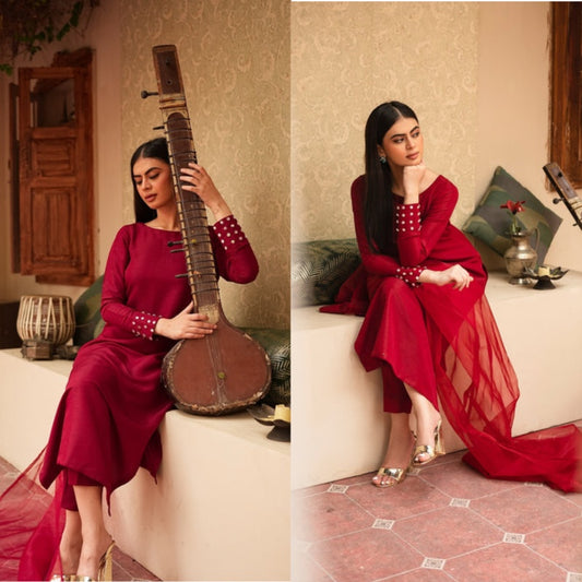 QAFLA COLLECTION  MEHZA UNSTITCHED
