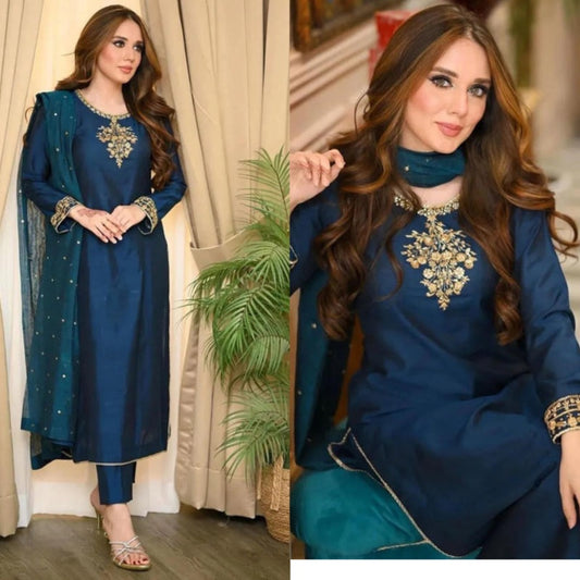 QAFLA COLLECTION  ZARI UNSTITCHED