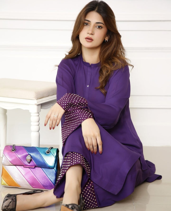 QF- ROOSO PURPLE STITCH