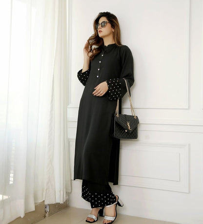 QF- ROOSO BLACK STITCH
