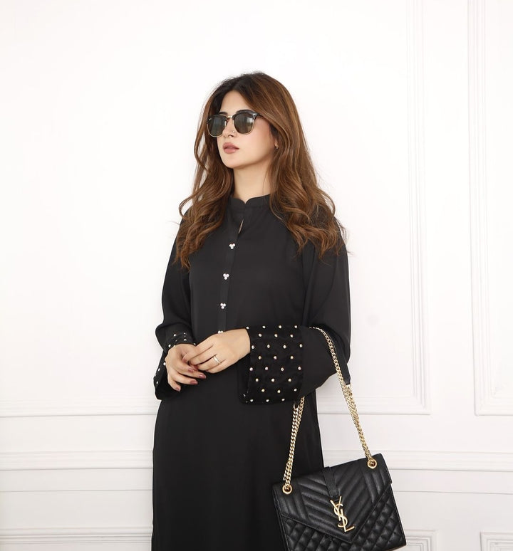 QF- ROOSO BLACK STITCH