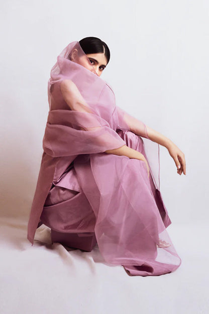 QF-  ZAHRA TEA PINK STITCH