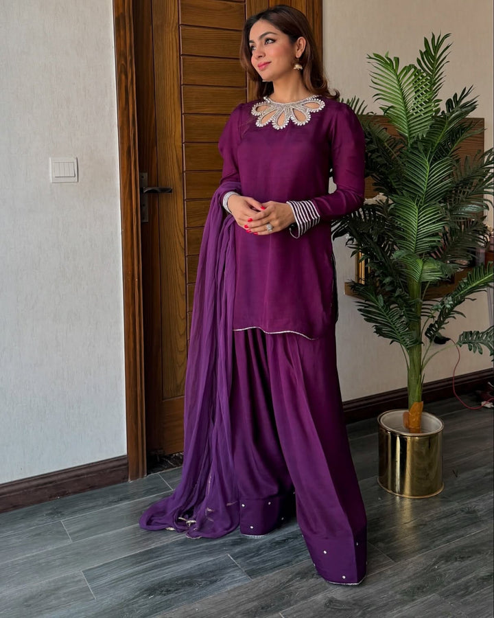 Qf- SIMI PURPLE STITCH