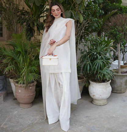 QF- ZAHRA III WHITE STITCH
