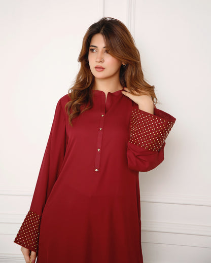 QF-ROSSO RED STITCH