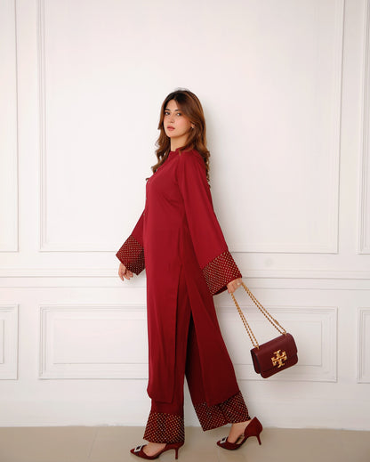 QF-ROSSO RED STITCH