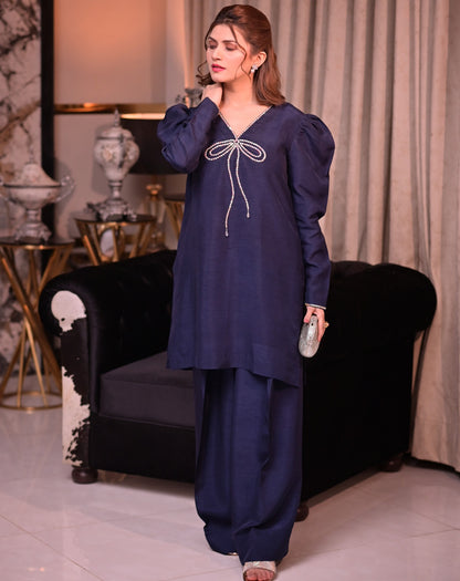 QAFLA COLLECTION MARVI NAVY BLUE UNSTITCHED