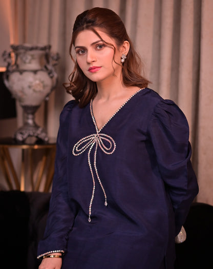 QAFLA COLLECTION MARVI NAVY BLUE UNSTITCHED