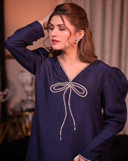QAFLA COLLECTION MARVI NAVY BLUE UNSTITCHED