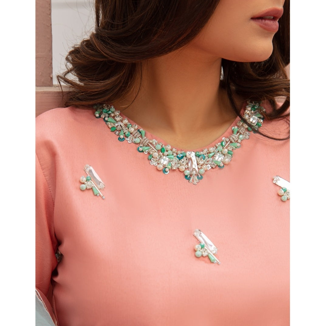 QAFLA COLLECTION SM PEACH UNSTITCHED
