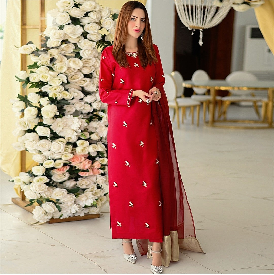 QAFLA COLLECTION SM RED UNSTITCHED